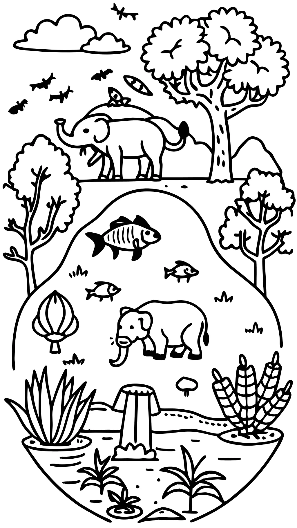 wild animals coloring pages